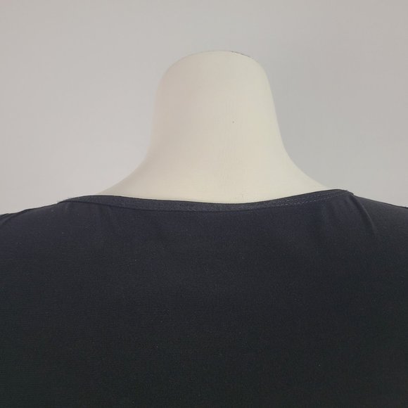 Joseph Ribkoff Little Black Dress Ruched Size 8 - Picture 8 of 15